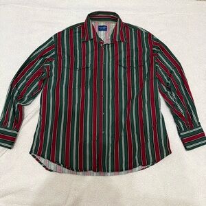 Vintage Wrangler Western Pearl snap long sleeve button up shirt
